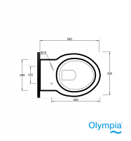 ASIENTO y TAPA IMPERO OLYMPIA MEDIDAS